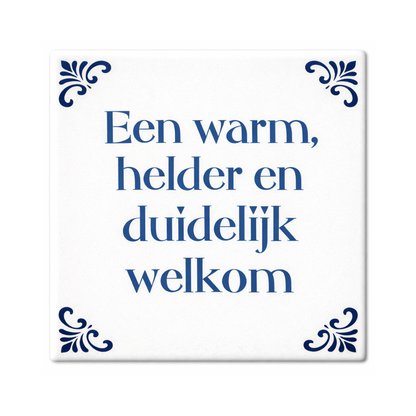 Warm Welkom Tegel