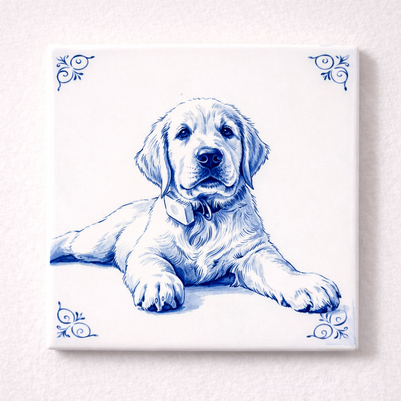 Jouw Foto. Jouw Delft Blauwe Tegel.